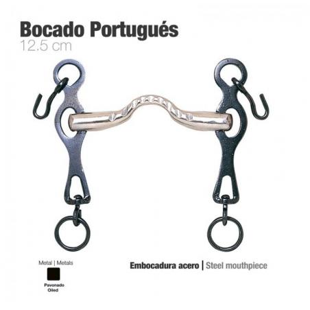  Bocado Portugués Embocadura Acero 12.5cm