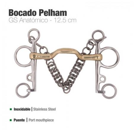  Bocado Pelham Gs Anatómico Inox