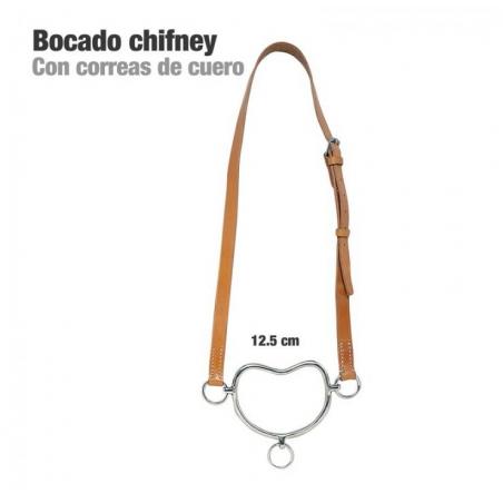  Bocado Chifney Con Correas De Cuero 12.5cm