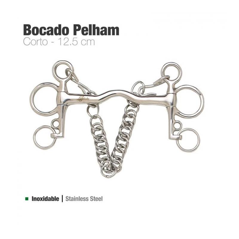  Bocado Pelham Corto Inox 21250c-50x40