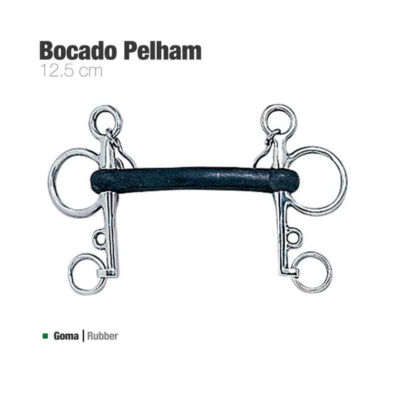  Bocado Pelham Goma Económico L47-15j 12.5cm