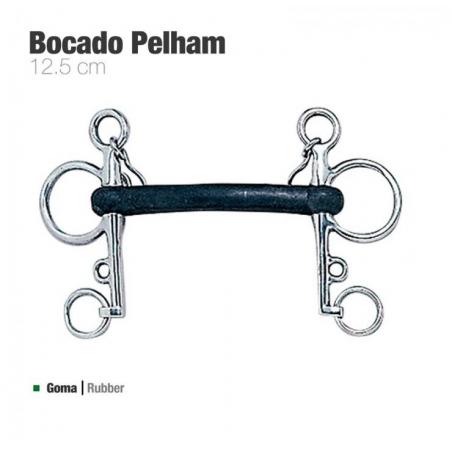  Bocado Pelham Goma Económico L47-15j 12.5cm