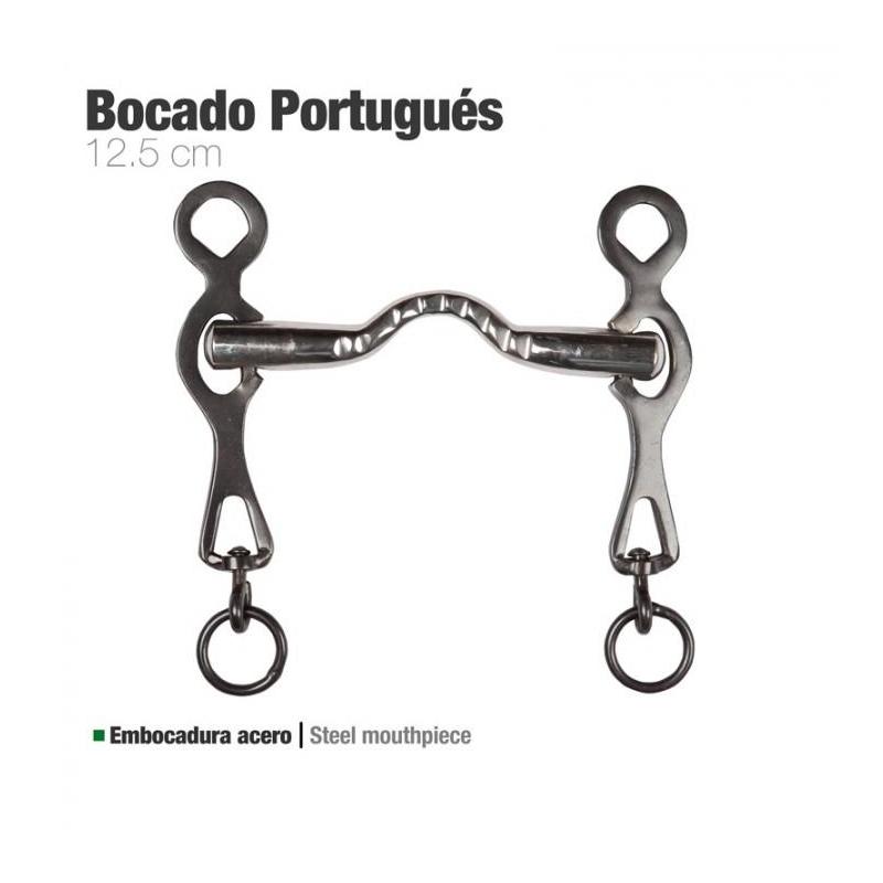  Bocado Portugués Embocadura Acero Económico 12.5cm