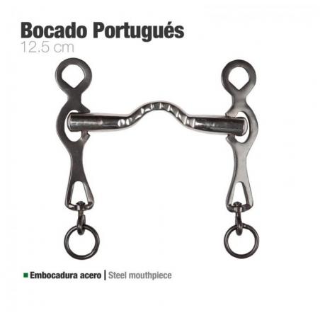  Bocado Portugués Embocadura Acero Económico 12.5cm