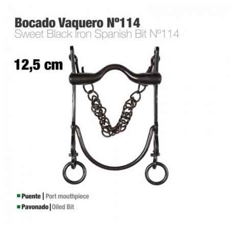  Bocado Vaquero Eco. Nº114 Pavonado 12.5cm