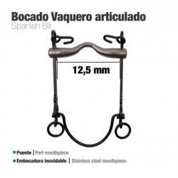  Bocado Vaquero Articulado 7ai Pavonado 12.5cm