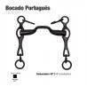  Bocado Portugués Embocadura 45º Pavonado 12.5cm
