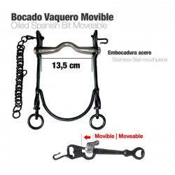 Bocado Vaquero Movible Eco. Pavonado