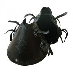 Estribo De Metal Con Protección De Cuero Paso Estrecho