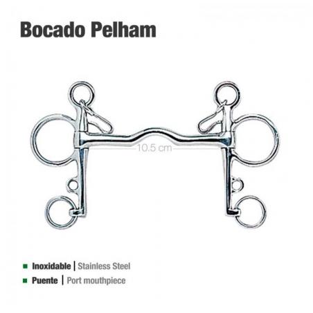 Bocado Pelham Puente Inox 21250c