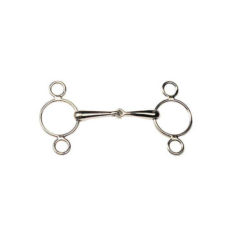 Bocado Pessoa Embocadura Articulado Corto Inox.