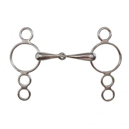 Bocado Pessoa Embocadura Partida 6 Anillas Inox