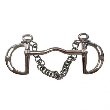 Bocado Goyoaga Embocadura Rígida Inox. Puente Pasadores