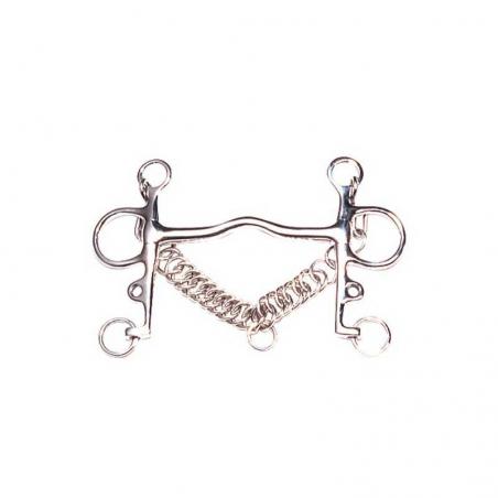 Bocado Pelham Puente Cadenilla Inox