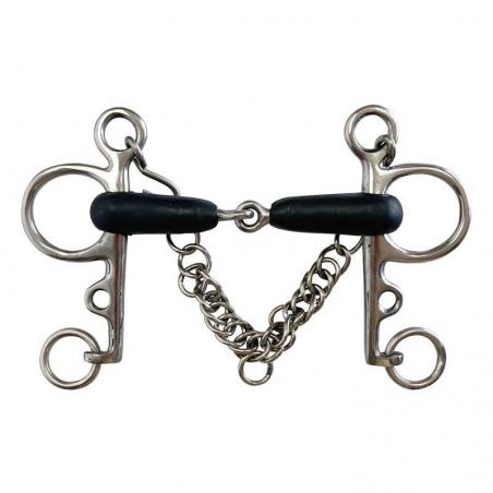 Bocado Pelham Articulado Goma