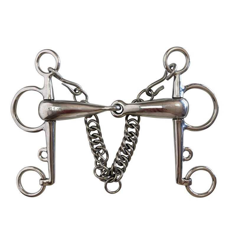 Bocado Pelham Articulado Hueco Cadenilla