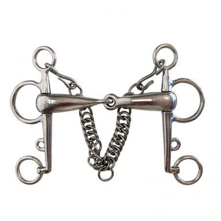 Bocado Pelham Articulado Hueco Cadenilla