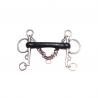 Bocado Pelham Embocadura Goma Flexible Inox
