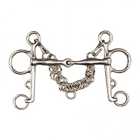 Bocado Pelham Niquel Partido Con Cadenilla