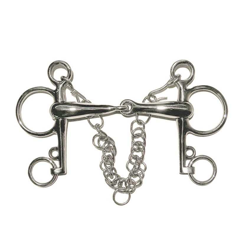 Bocado Pelham Patas Cortas Barbada Y Ganchos