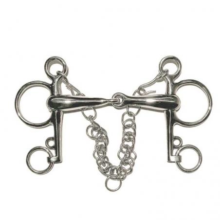 Bocado Pelham Patas Cortas Barbada Y Ganchos