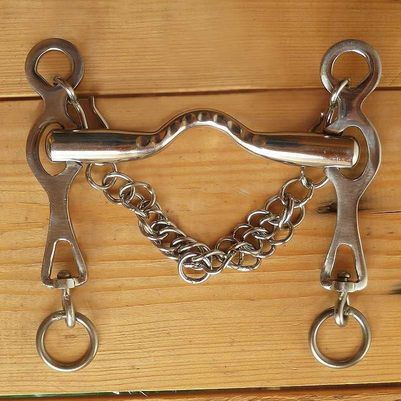 Bocado Portugués Inox Embocadura Estriada