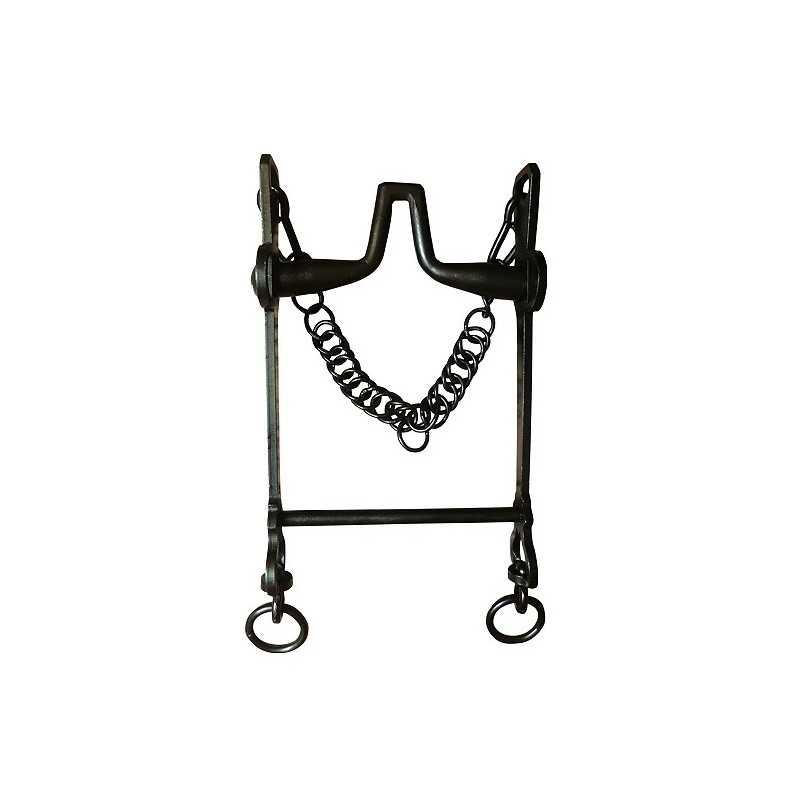 Bocado Cuello Pichón Barra Recta Pavonado