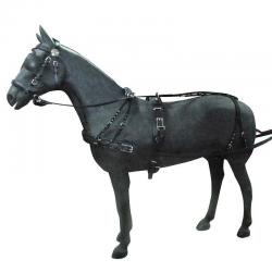 Enganche Con Pechopetral Para Un Caballo Nylon Y Cuero