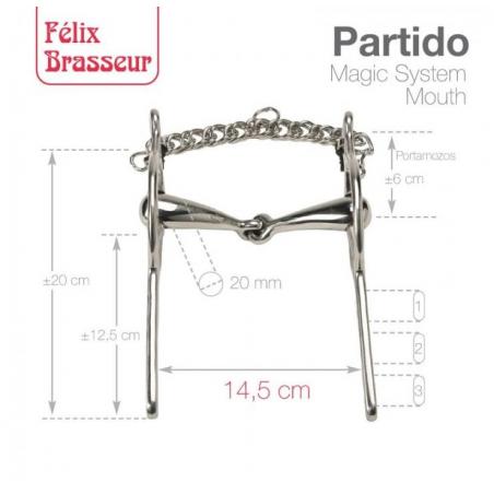  Bocado Felix Brasseur Partido 004m01 14.5cm