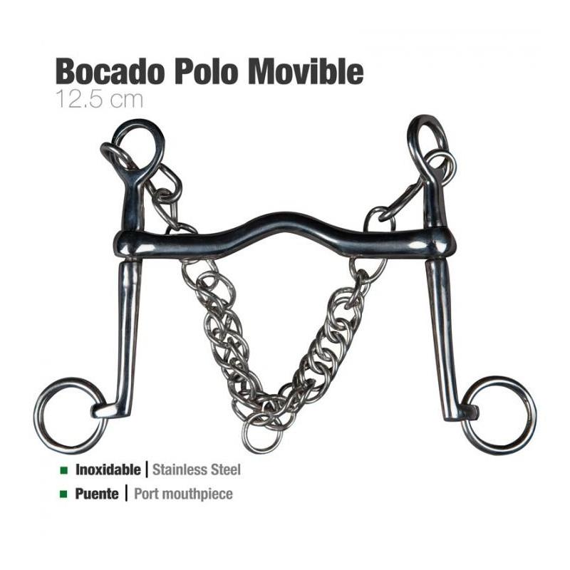  Bocado Polo Movible Inox Económico