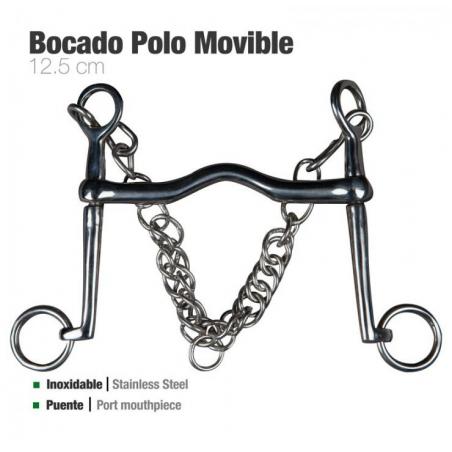  Bocado Polo Movible Inox Económico