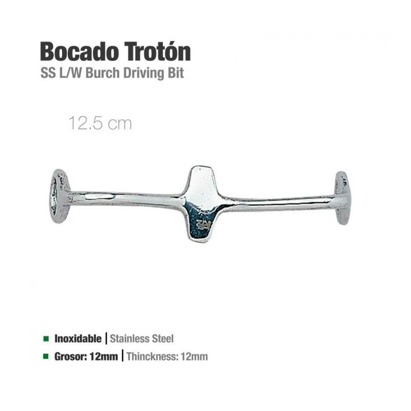  Bocado Trotón Inox 21404 12.5cm