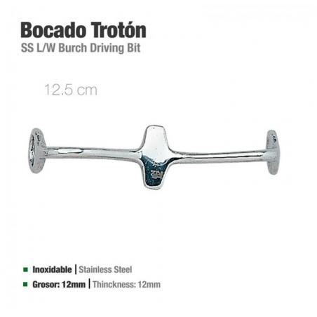  Bocado Trotón Inox 21404 12.5cm