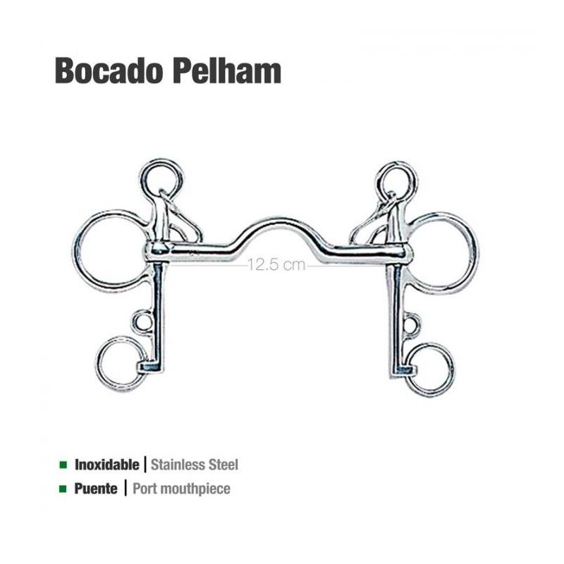  Bocado Pelham Puente Inox 2125071