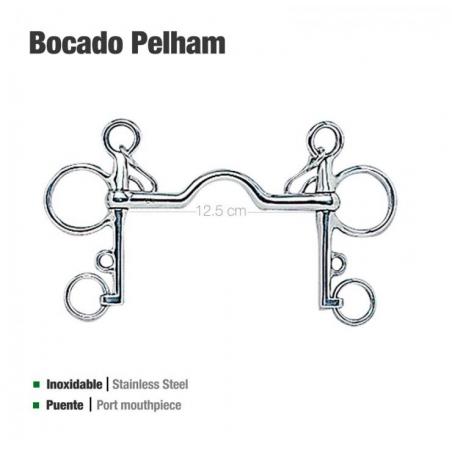  Bocado Pelham Puente Inox 2125071