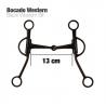  Bocado Western Negro Mo00162 13cm