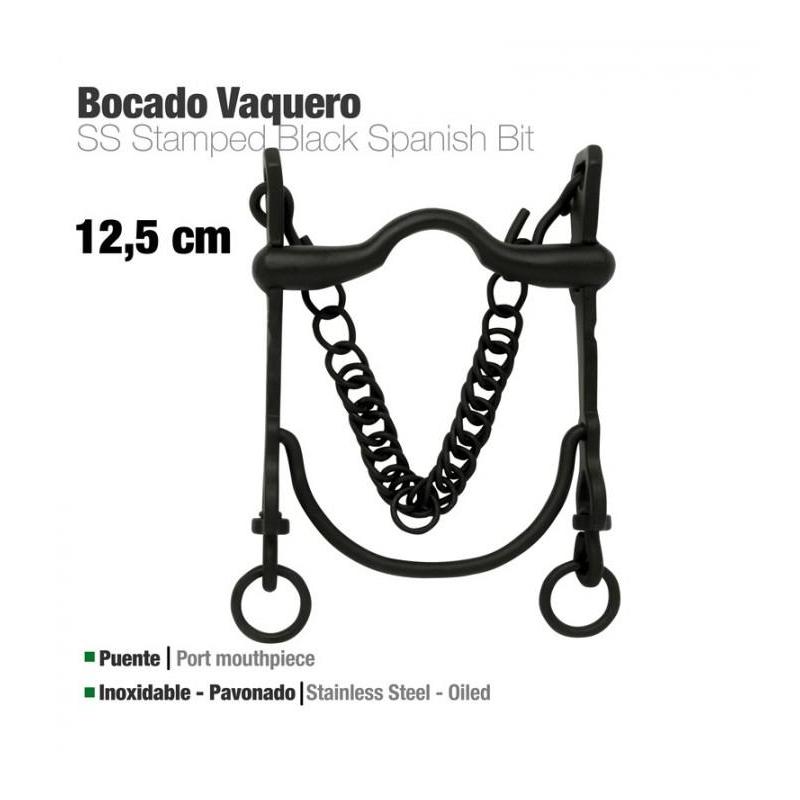  Bocado Vaquero Pavonado Inox 217971smk 12.5cm