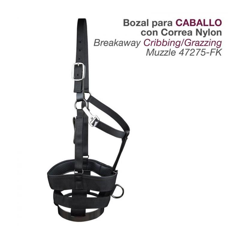  Bozal Para Caballo C/correa Nylon 47245-fk
