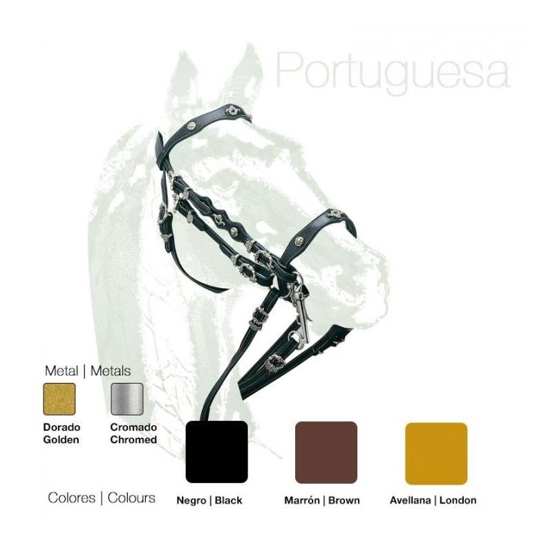  Cabezada Portuguesa Doble Rienda
