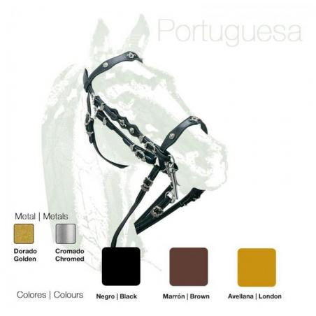  Cabezada Portuguesa Doble Rienda