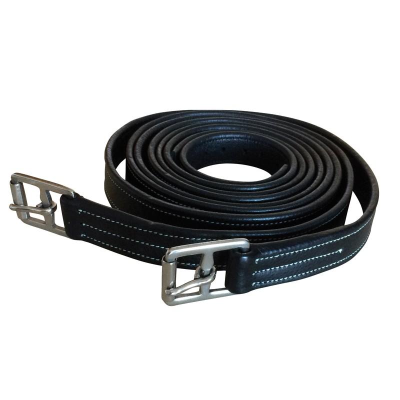 Aciones Para Silla Inglesa En Cuero Doble, Hebilla Inox