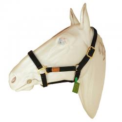 Cabezada Marjoman De Nylon Doble Con Refuerzos De Cuero