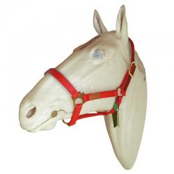 Cabezada Marjoman De Nylon Doble Con Refuerzos De Cuero