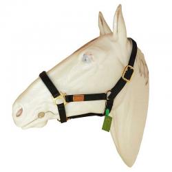 Cabezada Marjoman De Nylon Doble Con Refuerzos De Cuero