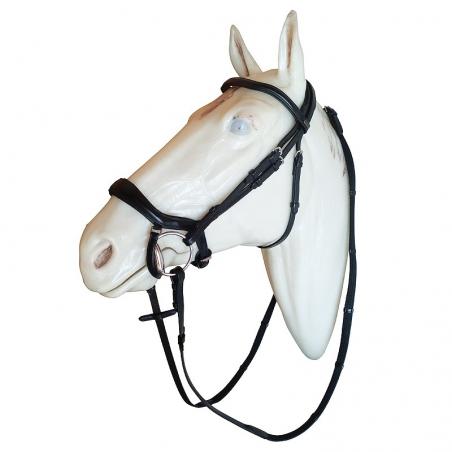 Cabezada De Cuero Inglés Para Salto Ergonómica