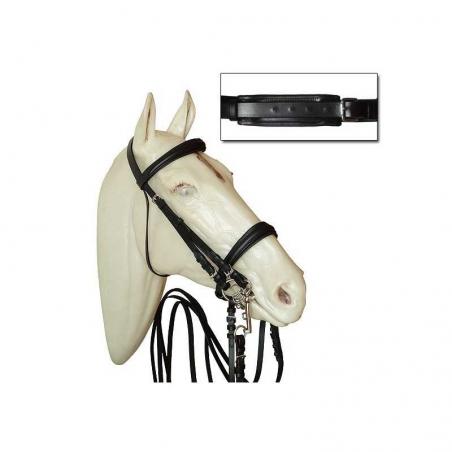 Cabezada De Doma Para Filete Y Bocado Con Muserola Ancha