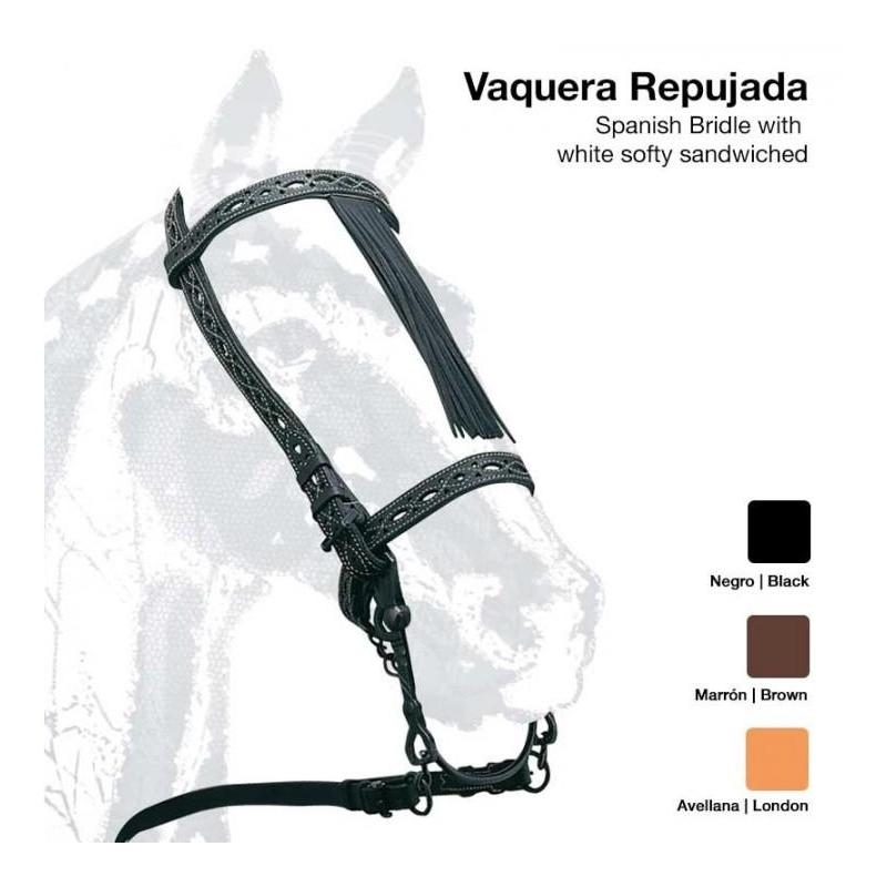  Cabezada Vaquera Repujada