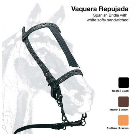  Cabezada Vaquera Repujada