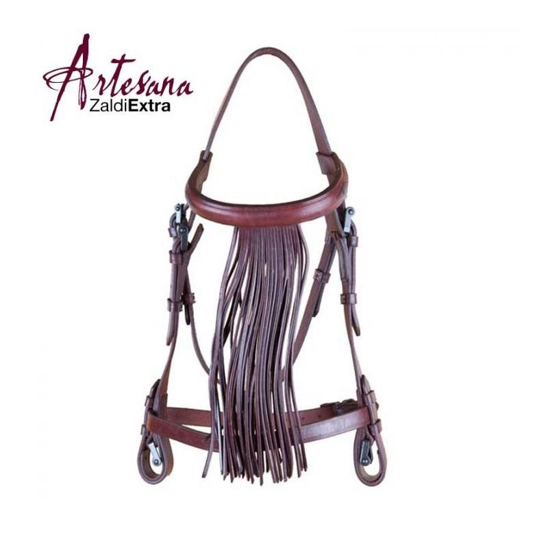  Cabezada Vaquera Zaldi Extra Artesana Con Ahogadero