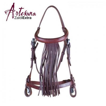  Cabezada Vaquera Zaldi Extra Artesana Con Ahogadero